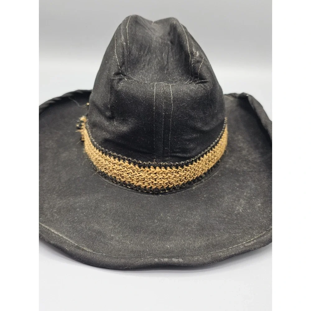 Vintage Women's Rhinestone Cowboy Hat Western Size Small Wear/Distressing - Picture 8 of 15